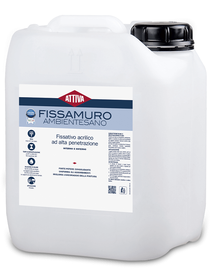FISSATIVO FISSAMURO INTERNO ESTERNO ACRILICO ALTA PENETRAZIONE-Colorpoint Paint Shop