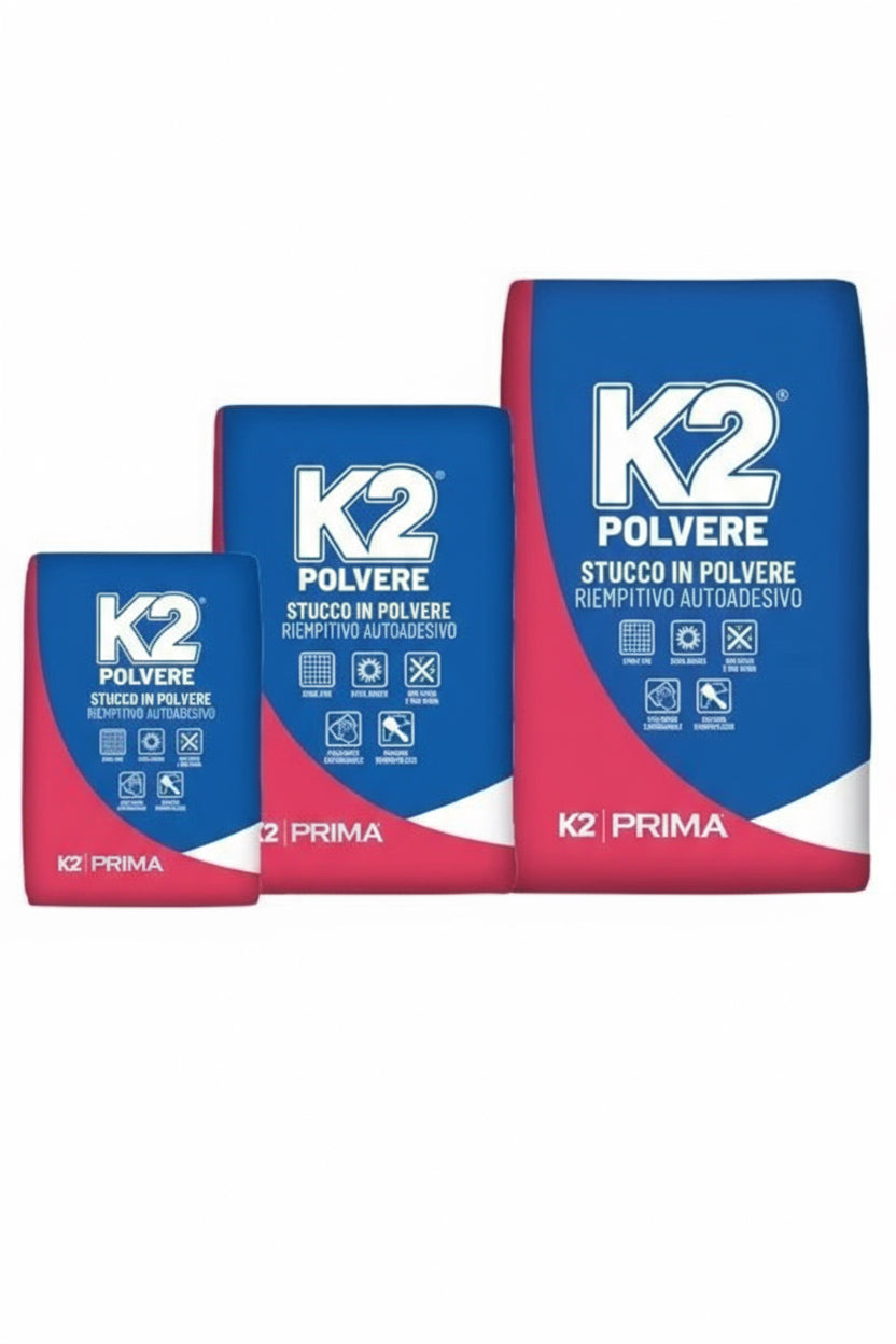 K2 STUCCO IN POLVERE PER RASATURA E RIPARAZIONE PARETI INTERNE-Colorpoint paint shop