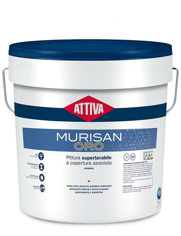 MURISAN ORO PITTURA SUPERLAVABILE COPERTURA UNA MANO TORINO-Colorpoint paint shop