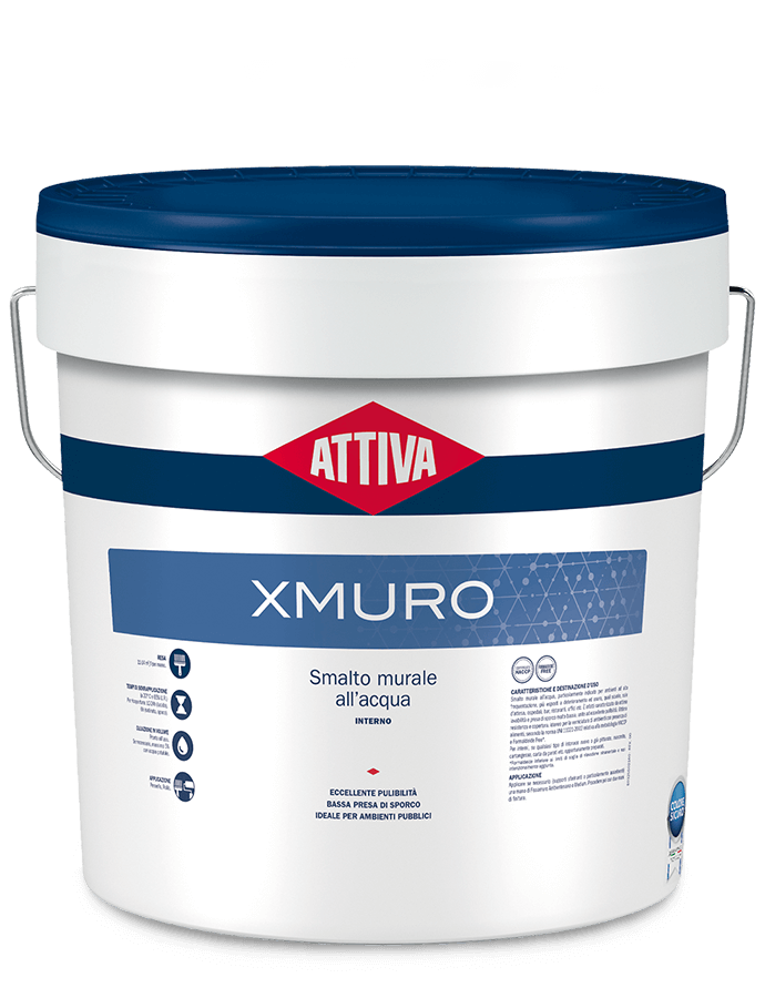 X MURO OPACO Smalto Murale Pittura Lavabile per Interni Vernici Torino-Colorpoint Paint Shop